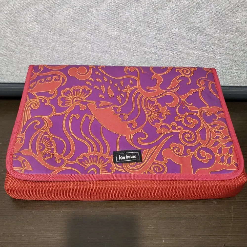 Lexie Barnes Red Purple Multicolor Hard Laptop Sleeve Case Bag